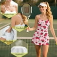 thumbnail image 6 of Yuyamidu Strawberry Womens Tennis Dress Summer Golf Dress with Built in Shorts Cute Sleeveless Workout Athletic Dresses with Pocket Size XS, Pink, 6 of 7