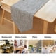 thumbnail image 5 of Camino de mesa de lino gris: mantel lavable para decoración de comedor y cocina, disponible en 180/210/240 cm, 5 of 5
