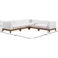 thumbnail image 4 of Meridian Furniture Rio Off White Water Resisting Fabric Modular Sectional, 4 of 4