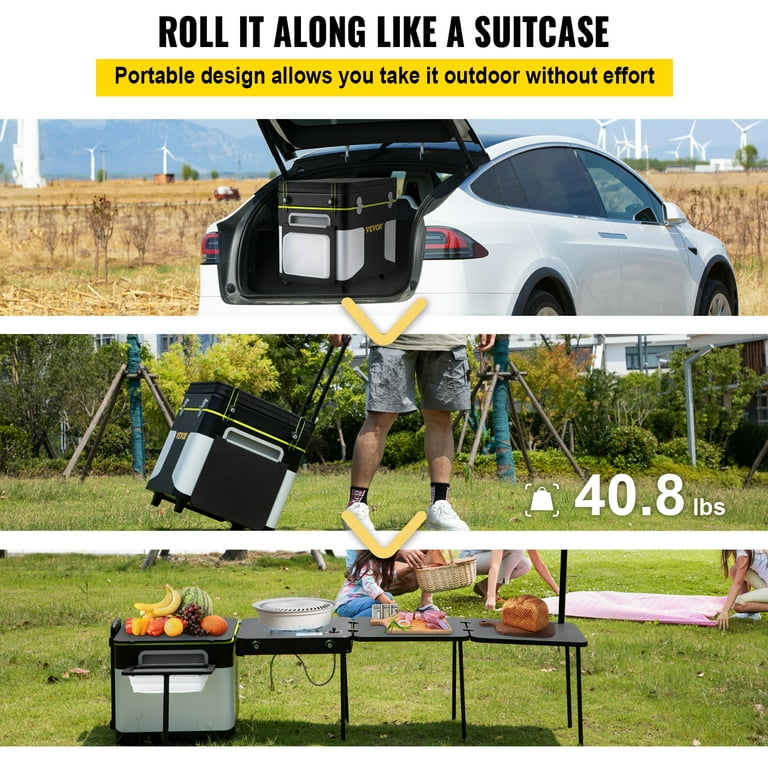 VEVOR Outdoor Mobile Kitchen, Portable Multifunctional Camping