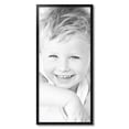 thumbnail image 2 of ArtToFrames 16" x 35" Satin Black Tall Picture Frame, 16x35 inch Black Wood Poster Frame (WOM-1852), 2 of 8