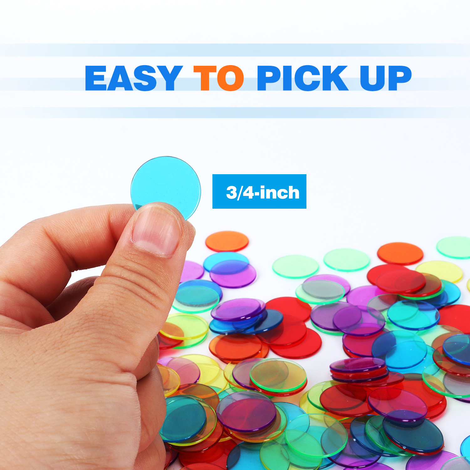 GSE 1,000 Multi-Color Bingo Chips Set photo 2