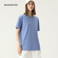thumbnail image 4 of Nouveaux T-Shirts en Coton Uni pour Femmes, Vert Foncé, Surdimensionnés, Décontractés, Doux, Unisexes, Manches Courtes, Tops d'Été Rouges TG, 4 of 6