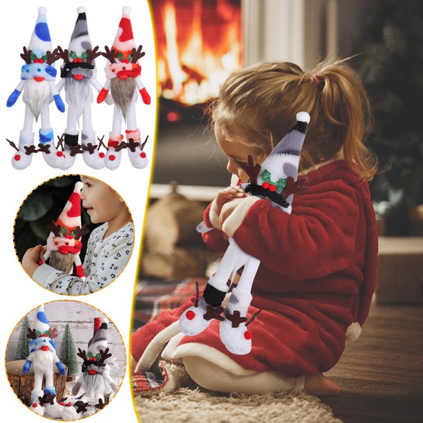 Ganfancp Christmas Antler Dolls Muñecas Sin Rostro con Sombrero Alto Holiday Tabletop Decorations Ofertas Flash 1* Muñeca