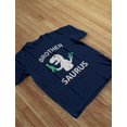 thumbnail image 5 of Tstars "Brother Saurus" Tee for Boys: Perfect T-Rex Themed Big Brother Shirt - Unique Father's Day & Birthday Gift, Ideal Pregnancy Announcement Apparel, 5 of 7