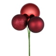 thumbnail image 1 of Vickerman Boules en Plastique 18 Pouces Décorations de Noël Rouge Vin (Ensemble de 4), 1 of 2