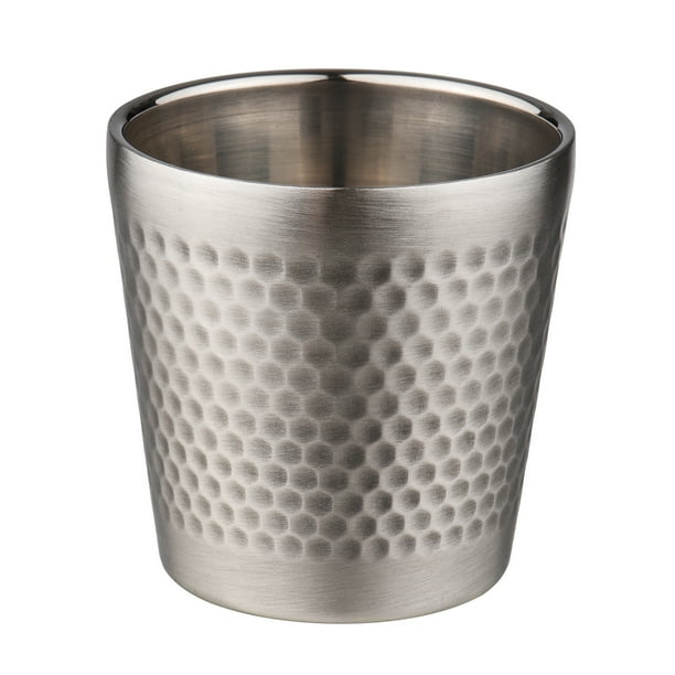Taza de jabón de acero inoxidable Tazón de taza de afeitar Tazón de barbero Barba Maquinilla de Carevas Taza de afeitar