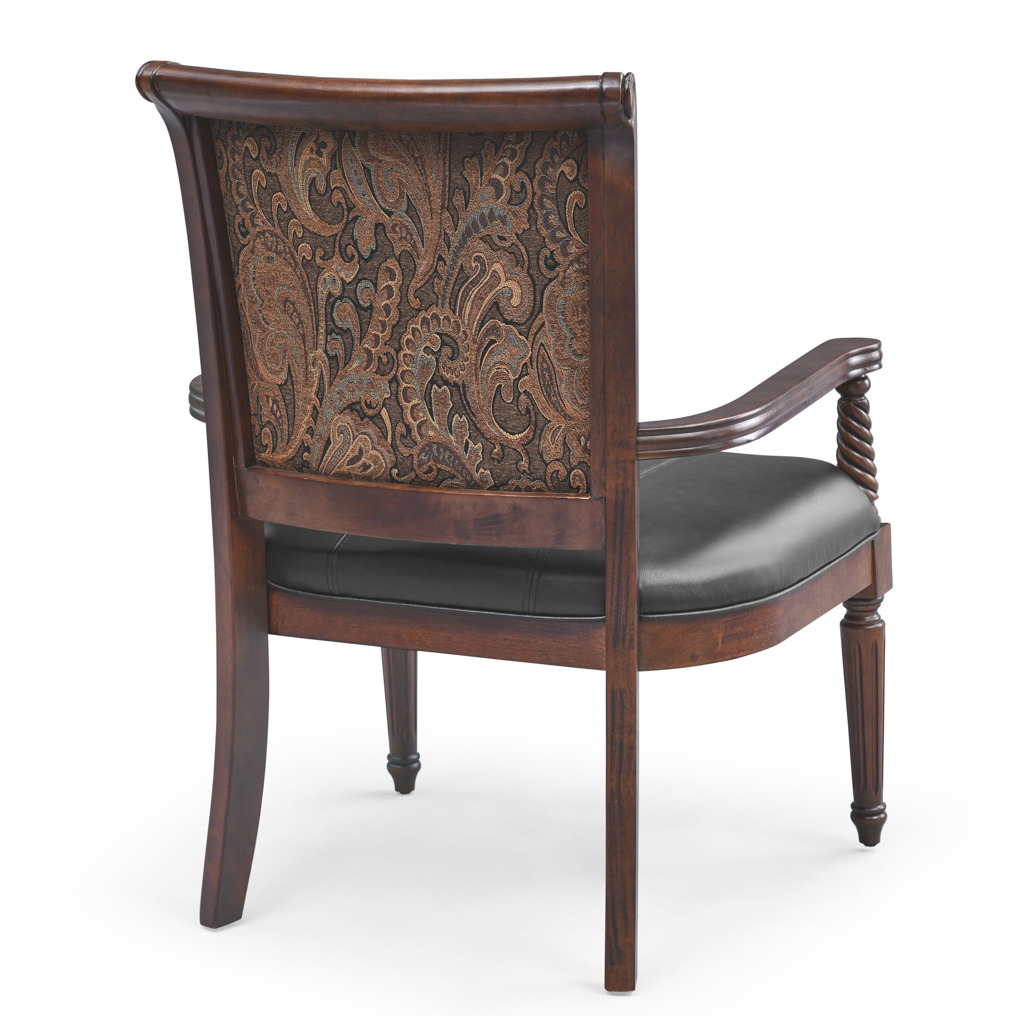 Resenkos European-Style PU leather Wood Dining Chairs Carved Armchair Cffice Chairs Walnut Resenkos European-Style PU leather Wood Dining Chairs Carved Armchair Cffice Chairs Walnut