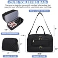 thumbnail image 2 of Bolsa de viaje LUOCIP de gran capacidad negra para mujer, 2 of 6