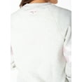 thumbnail image 4 of Celebrity Pink Women's Satin Stripe Crew Neck Sweatshirt, Sizes XS-XXXL, 4 of 6