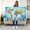 My World Push Pin Travel Map II, variant on Elephant Stock Leave A Trail Push Pin World Travel Map Wall Art - Map Canvas Art - 12" x 8"