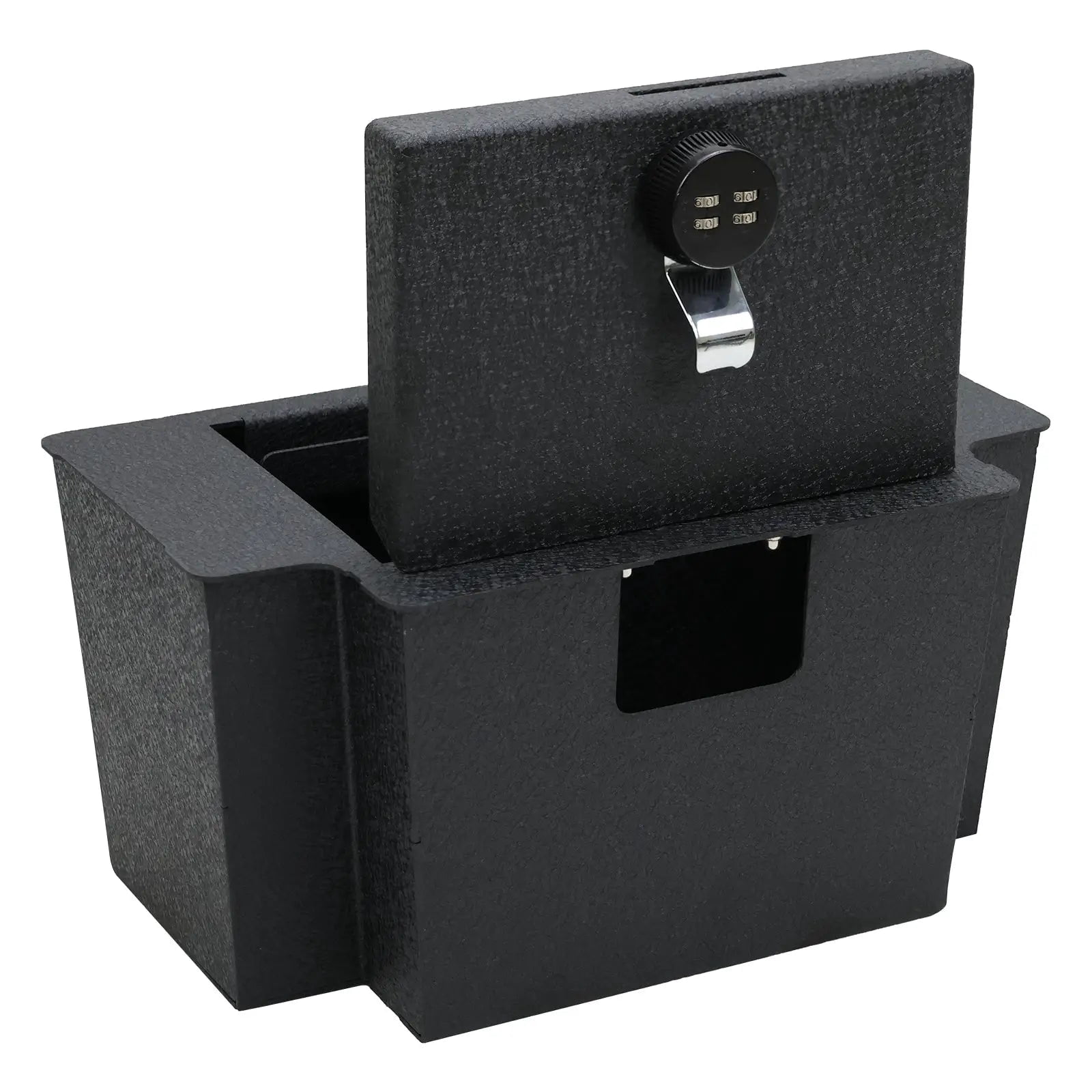 Center Console Gun Safe Vault - WASAI Premium In-vehicle Console Lock Box Compatible with Chevy Silverado 1500/GMC Sierra 1500 2023-2025, with Heavy Gauge Steel, 4 Digit Combination Lock.