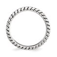 thumbnail image 2 of Bague Ondulée Antique Polie en Argent Sterling Stackable Expressions Taille 8, 2 of 3