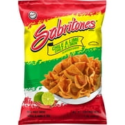 Sabritones Chile & Lime Puffed Wheat Snacks, 4 oz Bag, Snack Chips