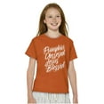 thumbnail image 3 of Fall Pumpkin Obsessed Jesus Blessed Girls Kids T Shirt Tees Teen Brisco Brands L, 3 of 6