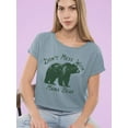 thumbnail image 3 of Don't Mess With Mama Bear Tee Crop Tee Women's, 3 of 4