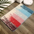 thumbnail image 3 of Nvzi Colorful Stripe Bathroom Rugs Bath Mat Non-Slip Shaggy Soft Shower Carpet Rug Absorbent Quick Dry Bath Rugs(Colorful a, 16"x24"), 3 of 3