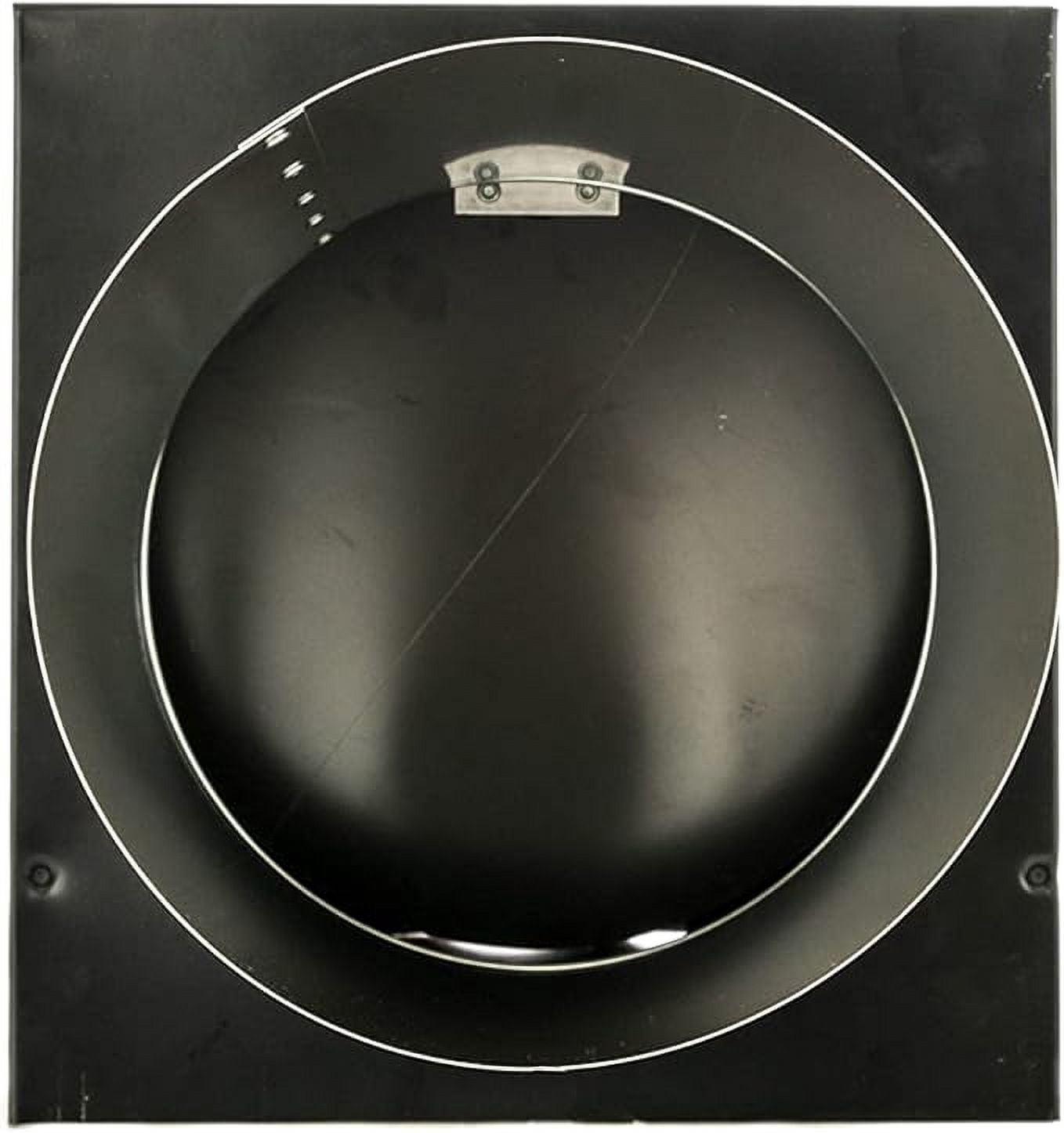 RDP 6" Hooded Wall Vent with Screen and Damper (Black)
