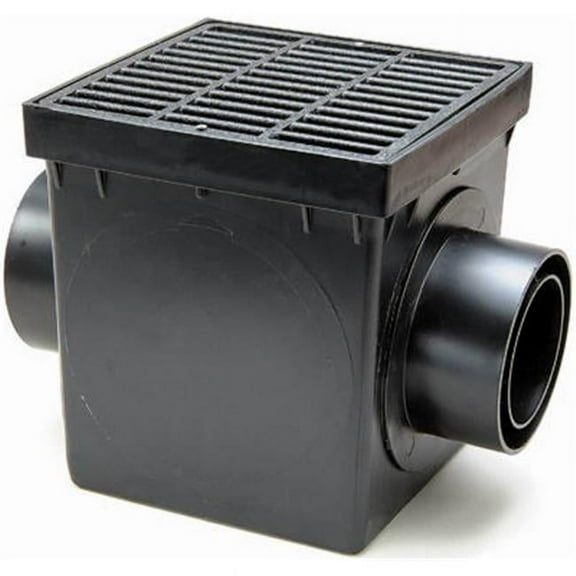 Dollardays Catch Basin Kit, Plastic, Double Outlet, Catch Basin Kit