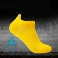 thumbnail image 2 of Quealent Mens Ankle Socks Athletic Cushioned Breathable Low Cut Tab With Arch Support (Yellow,One Size), 2 of 3