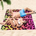 thumbnail image 6 of GZHJMY Beach Towel for Women Girls, Colourful Leopard Print Bath Towel, Oversized Lightweight Sport Towel, 31x71 Inch, 6 of 7