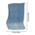 thumbnail image 3 of Btomtd 30"x40" Solid Color Flannel Blanket Air Conditioning Nap Throw Blanket Small Fleece for Sofa Bed Cover Soft Blanket, Blue, 3 of 6