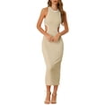 thumbnail image 2 of MODA NOVA Round Neck Sleeveless Midi Dress, 2 of 5