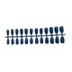 thumbnail image 2 of Vogacara 24 piezas de uñas postizas puntas de uñas medianas herramientas de manicura llamativas decoraciones DIY limas de dedos para mujeres niñas azul Type3 NO3 Vogacara CE012050-09, 2 of 6
