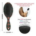 thumbnail image 6 of Green and Red Christmas Plaid Pattern Hair Brush,Girls Detangling Hair Brush,Glide Through Tangles with Ease for Wet & Dry Hair,8.8"X2.8", 6 of 7