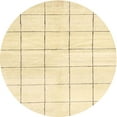 thumbnail image 1 of Ahgly Company Machine Washable Indoor Round Contemporary Brown Gold Area Rugs, 6' Round, 1 of 7