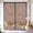 Orange, variant on Privacy Window Film, Teal Striped Static Cling Stained Glass Window Film, UV Sun Blocking Heat Control Stickers, Non-Adhesive Laser Windows Tint 17.7"x39.3" Simple Art Vertical Stripe Farmhouse