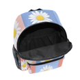 thumbnail image 6 of FORMRS School Backpack with Front Zippered Pocket 12" Elementary Student Travel Daypack, Light Blue Daisy, 6 of 6
