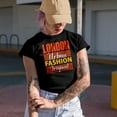 thumbnail image 2 of London Urban Fashion Original, Typography, Black T-Shirt, Medium, 2 of 5
