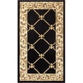 thumbnail image 1 of Infinity Home 36233 Tapis Fleur de Lis Timeless 2 Pi 3 Po x 3 Pi 11 Po - Noir, 1 of 10