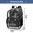 thumbnail image 4 of Clear Backpack 12L Large Capacity Transparent Waterproof Sacred Cross Decorations, 4 of 8