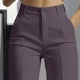 Feancey Straight Leg Pants for Women Business Casual Work Pants Flat ...