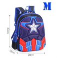 thumbnail image 1 of MARVEL-Mochila de Capitán América para niños, en 3D morral con diseño de Spiderman, bolsa de escuela primaria, Mochila de guardería Fivean unisex, 1 of 2