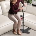 thumbnail image 3 of Black Stand Assist for Elderly, Adjustable Height Mobility Couch Assist with Cup Holder Stand Up Helper with PU Handle Elderly Chair Lift for Seating Furniture Supports up to 398lbs, 3 of 26