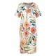 thumbnail image 3 of Vestido de noche holgado con bolsillos para mujer traje elegante de lujo con estampado Floral, 3 of 6