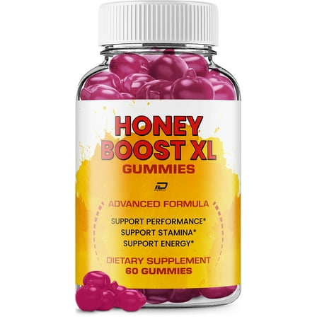 Honey Boost XL Gummy – Advance Formula Natural Blend Dietary Supplement, 1 Pack, 60 Gummies