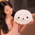 thumbnail image 3 of Super Soft Seal Plush, Cute Seal Stuffed Animal, Chubby Snuggle Seal Sea Animal Plush Pillow, Cuddly Gift For Kids Children Baby Girls Boys Toddlers, 3 of 4
