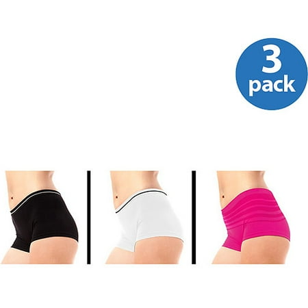 Best Fitting Women's Seamless Boyshorts, 3-Pack