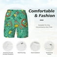 thumbnail image 4 of Kdxio Funny Animals In Jungle Print Men'S Swim Trunks With Compression Liner 7 Inch Inseam Quick Dry Swim Shorts, 4 of 7