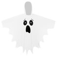 thumbnail image 6 of Gunia Kids Ghost Poncho Cape Cloak Cosplay Halloween Costume Role Play Dress-Up Outfits For Boy Girl Stage Performance Holiday Party Wear,White, 6 of 6
