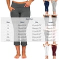 thumbnail image 3 of BLVB Women Fold over Capri Pants Low Rise Workout Yoga Leggings Stretch Soft Lounge Cropped Capris with Pockets, 3 of 7