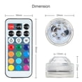 thumbnail image 3 of Graflsoa Lot de 12 Mini Lumières LED RGB Télécommandées, IP68 Étanche, 13 Couleurs, Parfait pour la Décoration, 3 of 6