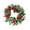 B, variant on 13.78in Traditional Holly Wreath with Red Berries & Variegated Leaves, Festive Holiday Door Ornamentation for Indoor Outdoor Mantel Window Wall (B)