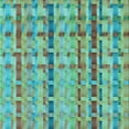 thumbnail image 1 of Ahgly Company Indoor Square Patterned Turquoise Green Area Rugs, 8' Square, 1 of 6