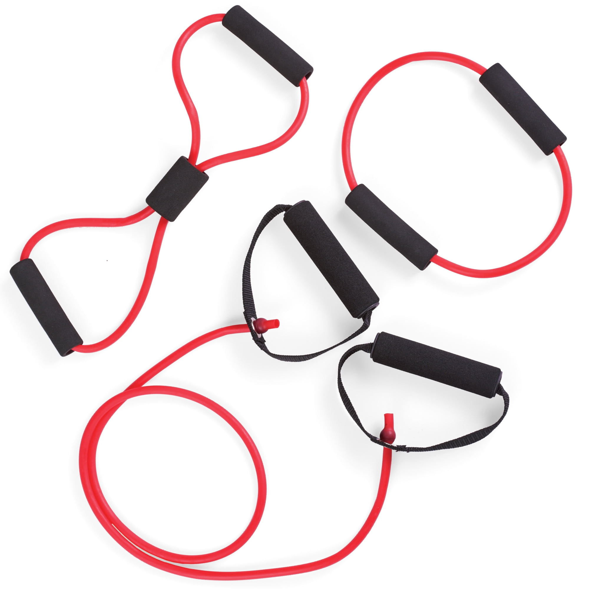 Set 3 Piece Resistance Flex Band Increase Strength and Muscular Endurance Physical Therapy Includes Carrying Case