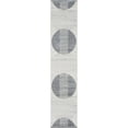 thumbnail image 2 of Nourison Astra Machine Washable Mid-Century Modern Ivory Blue 2' x 6' Area Rug (2x6), 2 of 9
